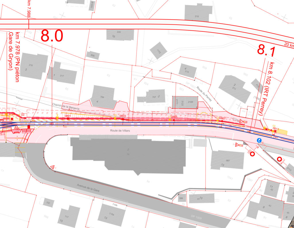 BVB - Gare de Gryon 3 Gryon 2 plan